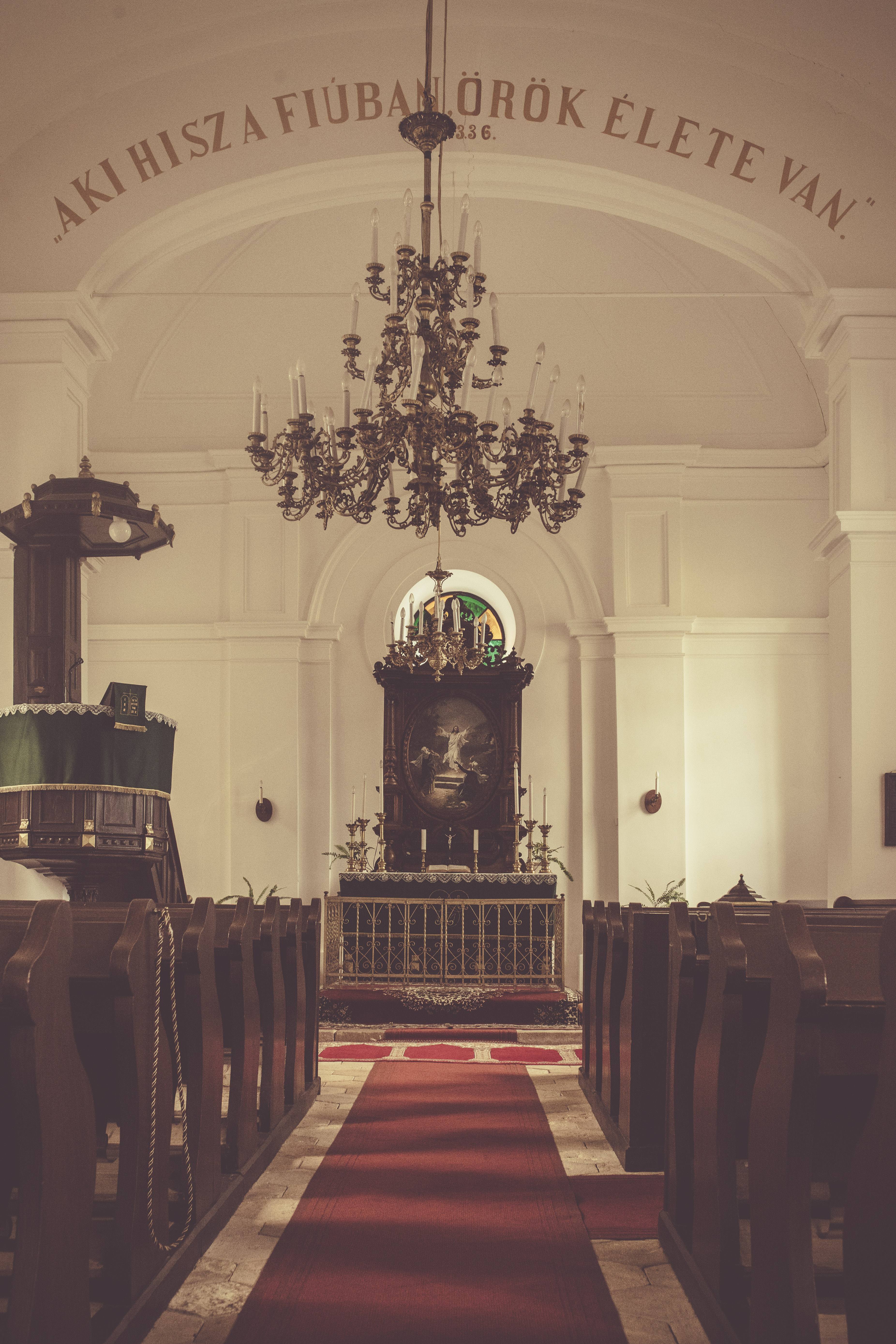 A szécsényi evangélikus templom oltára